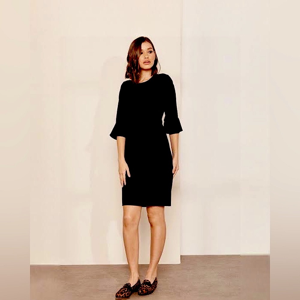 J. Crew bell sleeve suiting dress